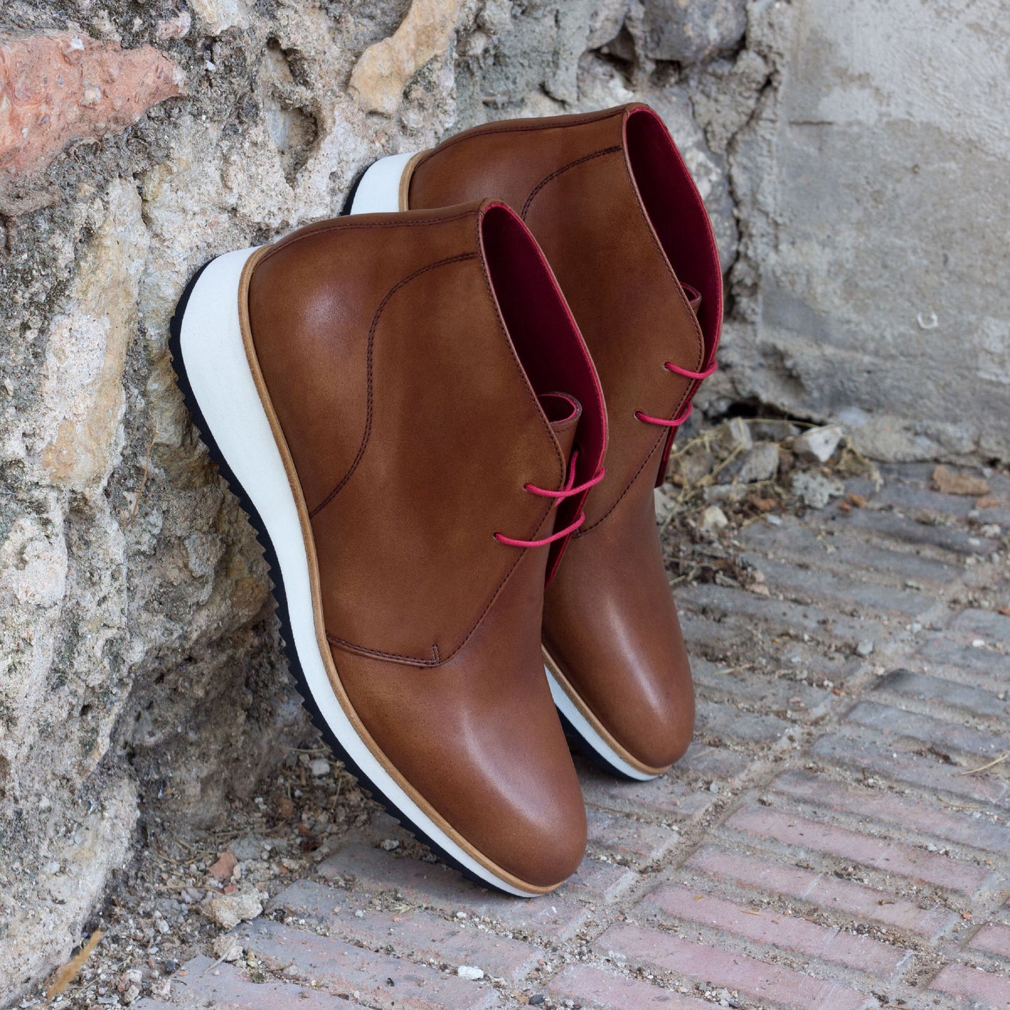 Chukka Boots for Medium Brown Painted Calf & Sport Rubber Sole