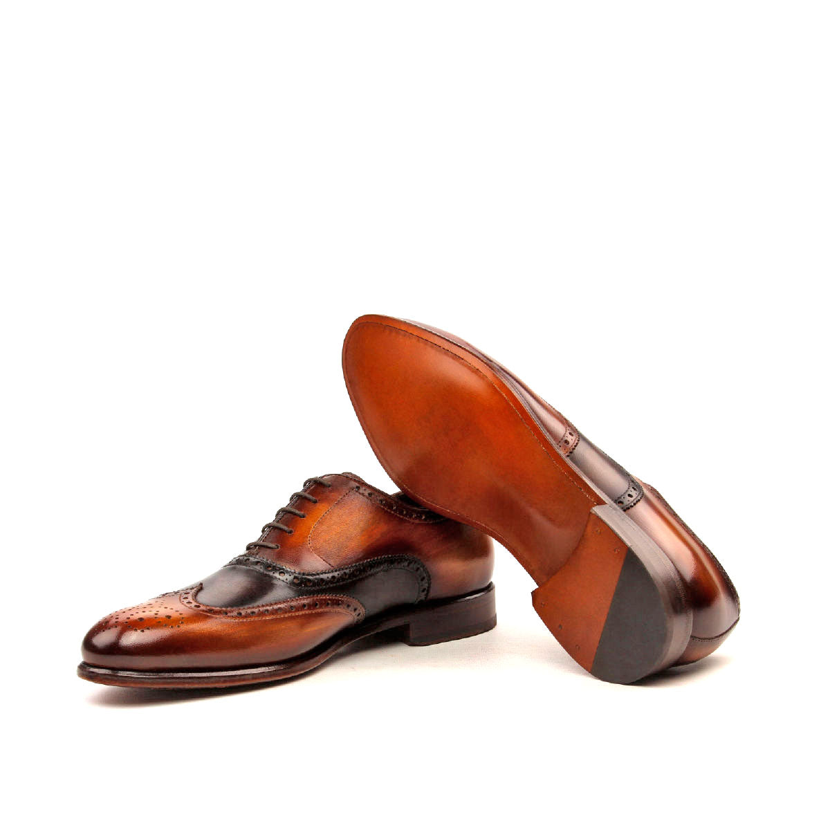 Full Brogue Men's Shoes in Dark Brown